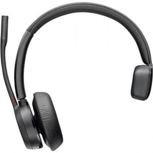 Auricular Inalámbrico Poly Voyager 4310 para Microsoft Teams + Adaptador BT700 + Base de Carga/ con Micrófono/ Bluetooth/ Negro