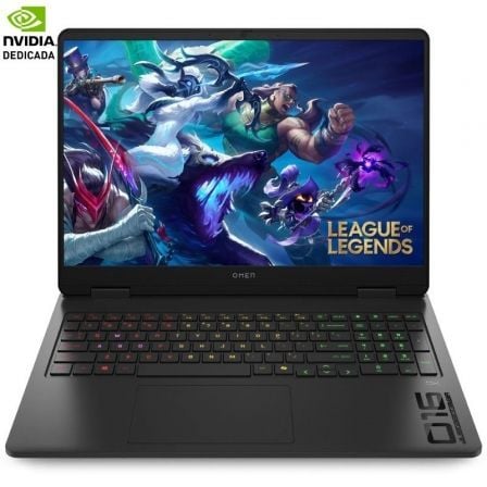 Portátil Gaming HP Omen 16-AN0013NS Intel Core Ultra 9-285H/ 32GB/ 1TB SSD/ GeForce RTX 5060/ 16"/ Sin Sistema Operativo