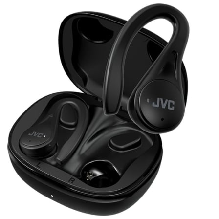 Auriculares Bluetooth JVC HA-EC25T con estuche de carga/ Autonomía 7.5h/ Negros