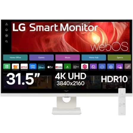 Smart Monitor LG 32U721SA-W 31.5"/ 4K/ Multimedia/ Smart TV/ Blanco