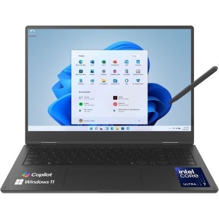 Portátil Convertible LG Gram Pro 16T90TP-K.AD88B Intel Core Ultra 7-255H/ 32GB/ 1TB SSD/ 16" Táctil/ Win11