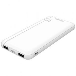 Powerbank 10000mAh Philips DLP1810NW/62/ Blanca