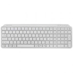 Teclado Compacto Inalámbrico Mars Gaming MK-SILENKEYS/ Blanco
