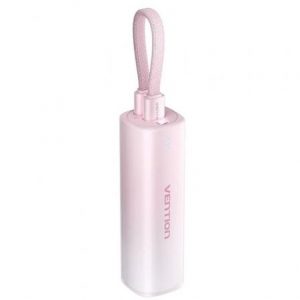 Powerbank 5000mAh Vention FHWR0/ 20W/ Rosa