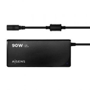 art_ais-car-aslc-90wauto-bk_1 Cargador de Portátil Aisens ASLC-90WAUTO-BK/ 1xUSB/ 90W/ Automático/ 12 Conectores/ Voltaje 15-20V