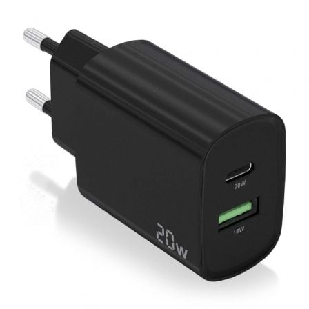 art_ais-carga-a110-0755_1 Cargador de Pared Aisens A110-0755/ 1xUSB Tipo-C/ 1xUSB/ 20W