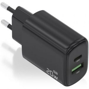 art_ais-carga-a110-0910_1 Cargador de Pared GaN Aisens A110-0910/ 1xUSB Tipo-C/ 1xUSB/ 20W/ Negro