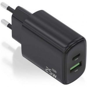 art_ais-carga-a110-0912_1 Cargador de Pared GaN Aisens A110-0912/ 1xUSB Tipo-C/ 1xUSB/ 25W/ Negro