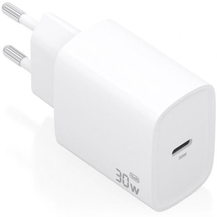 art_ais-carga-a110-0950_1 Cargador de Pared GaN Aisens A110-0950/ 1xUSB Tipo-C/ 30W/ Blanco