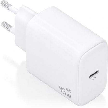 art_ais-carga-a110-0969_1 Cargador de Pared GaN Aisens A110-0969/ 1xUSB Tipo-C/ 45W/ Blanco
