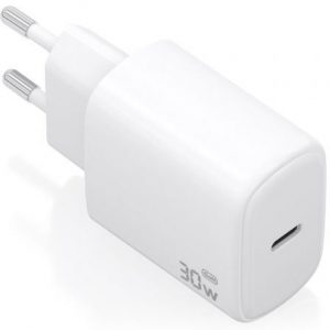 art_ais-carga-a110-0975_1 Cargador de Pared GaN Aisens A110-0975/ 1xUSB Tipo-C/ 30W/ Blanco