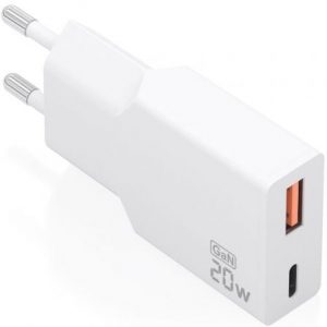 art_ais-carga-a110-0998_1 Cargador de Pared GaN Aisens A110-0998/ 1xUSB Tipo-C/ 1xUSB/ 20W/ Blanco