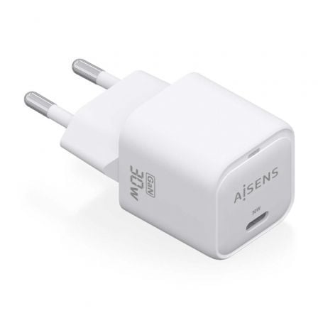 art_ais-carga-asch-30w1p018-w_1 Cargador de Pared GaN Aisens ASCH-30W1P018-W/ 1xUSB Tipo-C/ 30W