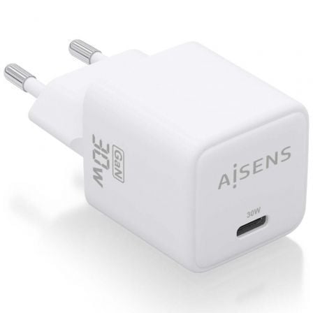 art_ais-carga-asch-30w1p035-w_1 Cargador de Pared GaN Aisens ASCH-30W1P035-W/ 1xUSB Tipo-C/ 30W