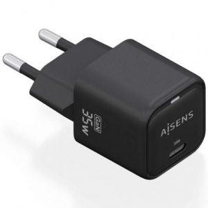 art_ais-carga-asch-35w1p023-bk_1 Cargador de Pared GaN Aisens ASCH-35W1P023-BK/ 1xUSB Tipo-C/ 35W