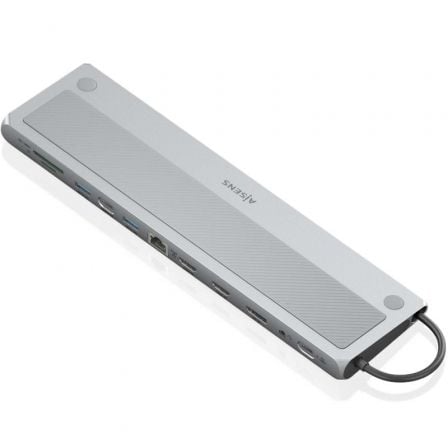 art_ais-hub-asuc-12p020-gr_1 Docking USB Tipo-C Aisens ASUC-12P020-GR/ 2xHDMI 4K/ 3xUSB/ 1xUSB Tipo-C/ 1xRJ45/ 1xDisplayPort/ 1xLector Tarjetas/ 1xUSB Tipo-C PD/ Gris