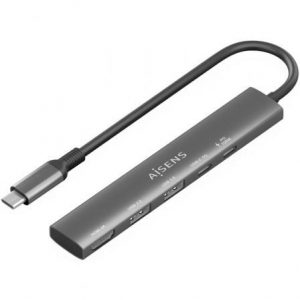 art_ais-hub-asuc-5p022-gr_1 Docking USB Tipo-C Aisens ASUC-5P022-GR/ 1xHDMI 4K/ 2xUSB/ 1xUSB Tipo-C/ 1xUSB Tipo-C PD/ Gris