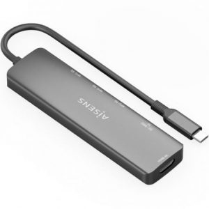 art_ais-hub-asuc-6p024-gr_1 Docking USB Tipo-C Aisens ASUC-6P024-GR/ 1xHDMI 4K/ 3xUSB/ 1xLector Tarjetas/ Gris