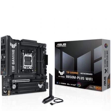 art_asu-pb-tuf-gam-b850m-plus-w_1 Placa Base Asus TUF GAMING B850M-PLUS WIFI Socket AM5/ DDR5/ PCIe 5.0/ Micro ATX