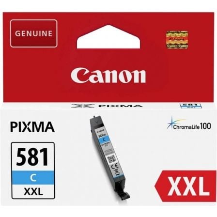 art_can-cli-581xxl-c_1 Cartucho de Tinta Original Canon CLI-581XXL Alta Capacidad/ Cian
