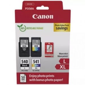 art_can-multipack-5224b012_1 Cartucho de Tinta Original Canon PG-540L + CL-541 XL Multipack Alta Capacidad/ Negro/ Tricolor + Papel Fotográfico
