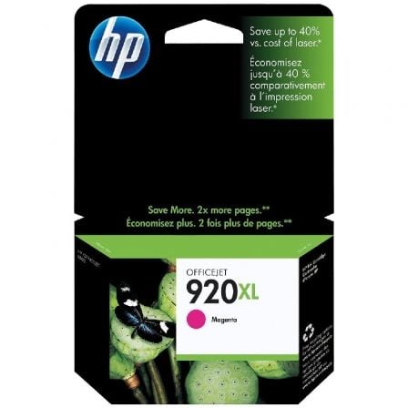 art_cd973ae_1 Cartucho de Tinta Original HP nº920 XL Alta Capacidad/ Magenta