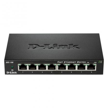 art_dlk-switch-des-108_1 Switch D-Link DES-108 8 Puertos/ RJ-45 10/100