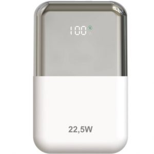 art_leo-bat-powbnk-22-5-10000-wh_1 Powerbank 10000mAh Leotec LEPOW22W10WS/ 22.5W/ Blanco y Plata/ Incluye Cable USB Tipo-C