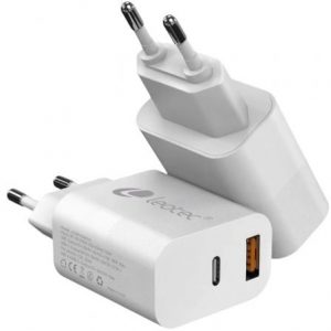 art_leo-carga-lecsph20w2w2_1 Cargador de Pared Leotec LECSPH20W2W2/ 1xUSB Tipo-C/ 1xUSB/ 20W