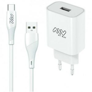 art_myw-carga-mywepak0002_1 Cargador de Pared Myway MYWEPAK0002/ 1xUSB + Cable USB Tipo-C/ 15W