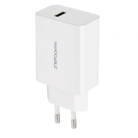 art_nan-carga-10-10-2003_1 Cargador de Pared Nanocable 10.10.2003/ 1xUSB/ 10W/ Blanco