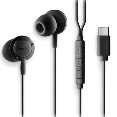 art_ngs-aur-cross-step-bk_1 Auriculares Intrauditivos NGS Cross Step/ con Micrófono/ USB Tipo-C/ Negros