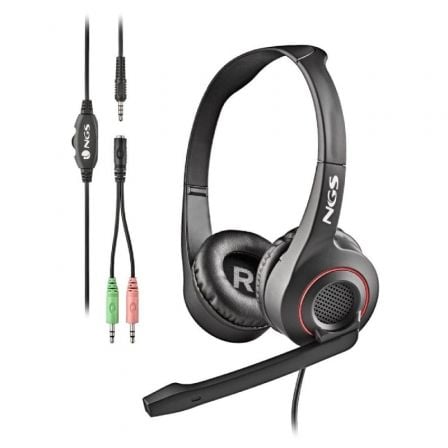 art_ngs-aur-msx-10-pro-bk_1 Auriculares NGS MSX 10 Pro/ con Micrófono/ Jack 3.5/ Negros