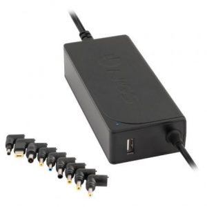 Cargador de Portátil NGS W-70W/ 1xUSB/ 70W/ Automático/ 9 Conectores/ Voltaje 18.5-20V