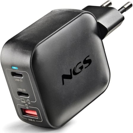 art_ngs-carga-bud-100w-tiny-bk_1 Cargador de Pared GaN NGS BUD100WTINY 100W/ 2xUSB Tipo-C/ 1xUSB/ 100W