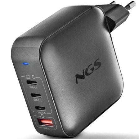 art_ngs-carga-bud-165w-bk_1 Cargador de Portátil GaN NGS BUD 165W/ 165W/ Automático/ Voltaje 5-21V