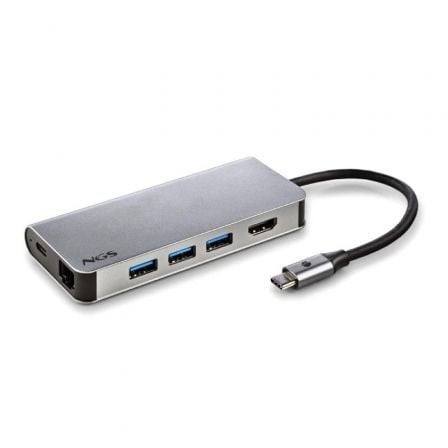 art_ngs-hub-wonderdock8_1 Docking USB Tipo-C NGS WonderDock8/ 3xUSB/ 1xUSB Tipo-C DP/ 1xHDMI 4K/ 1xRJ45/ 1xLector Tarjetas SD