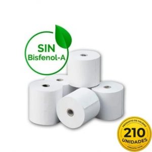 art_papel-termico-57x35-210u-bpa_1 Caja de Rollos Papel Térmico Genérico 57x35 210U BPA/ 57 x 35mm/ 210 unidades