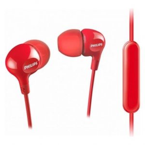 art_phil-aur-she3555-red_1 Auriculares Intrauditivos Philips SHE3555/ con Micrófono/ Jack 3.5/ Rojos
