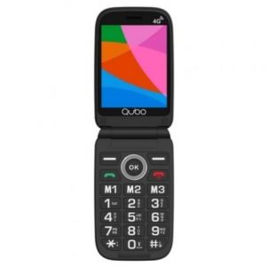 art_qub-tel-x-340-4g_1 Teléfono Móvil Qubo X-340 4G para Personas Mayores/ Negro