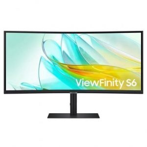 art_sam-m-s34c652uau_1 Monitor Profesional Ultraparonámico Curvo Samsung ViewFinity S6 S34C652UAU 34"/ UWQHD/ Multimedia/ Regulable en Altura/ Negro