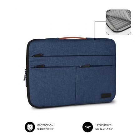 art_sub-funda-ap360-14-bl_1 Funda Subblim Air Padding 360 Sleeve para Portátiles hasta 14"/ Azul