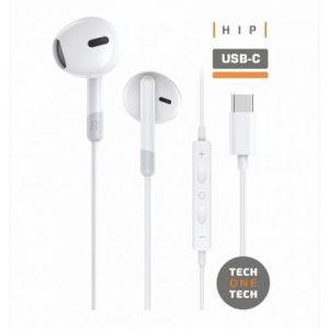art_tot-aur-tec1301_1 Auriculares Intrauditivos Tech One Tech earTECH TEC1301/ con Micrófono/ USB Tipo-C/ Blancos