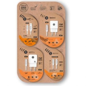 art_tot-expositor-eko-400801_1 Expositor de Cargadores GaN y Cables Tech One Tech EKO 400801/ 4 ganchos/ Incluye 16 Productos