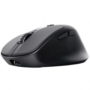 art_tru-mou-zevo-bk_1 Ratón Ergonómico Inalámbrico Trust Zevo 25991/ Batería recargable/ Hasta 4000 DPI/ Negro