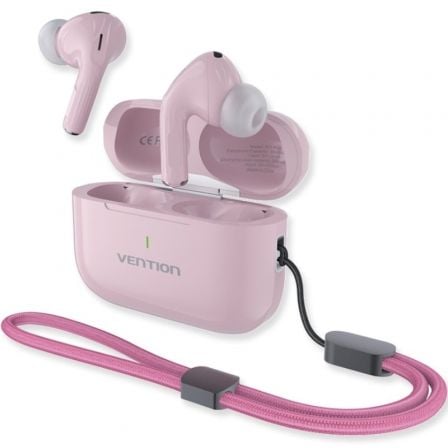 art_ven-aur-echo-lite-e11-pl-pk_1 Auriculares Bluetooth Vention Echo Lite E11 Plus con estuche de carga/ Autonomía 6h/ Rosas