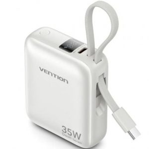 art_ven-bat-fhen0_1 Powerbank 10000mAh Vention FHEN0/ 35W/ Beige/ Incluye Cable USB Tipo-C
