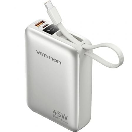 art_ven-bat-fhgn0_1 Powerbank 20000mAh Vention FHGN0/ 45W/ Beige/ Incluye Cable USB Tipo-C