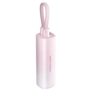 Powerbank 5000mAh Vention FHWR0/ 20W/ Rosa
