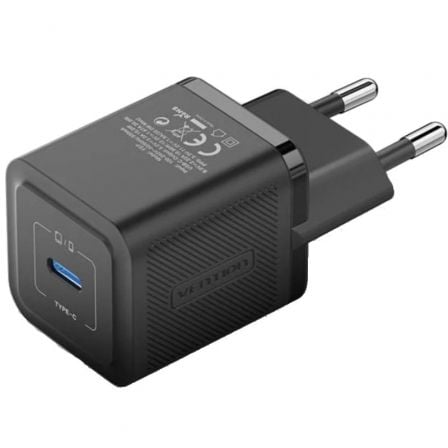 art_ven-carga-fepb0-eu_1 Cargador de Pared GaN Vention FEPB0-EU/ 1xUSB Tipo-C/ 20W
